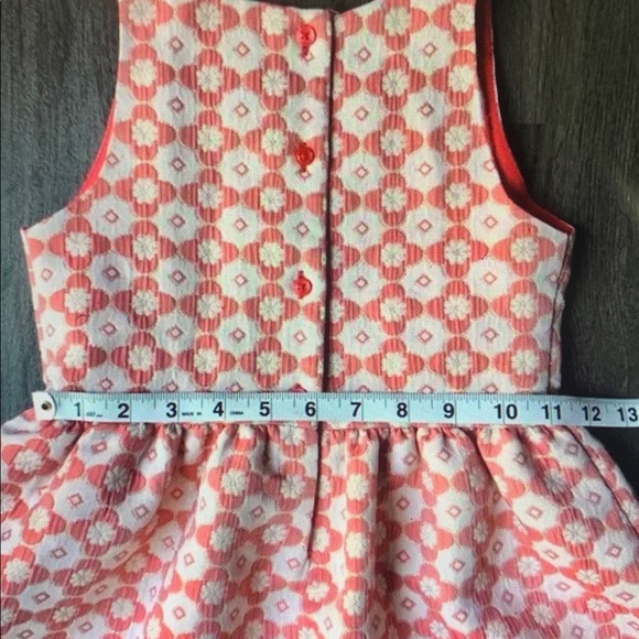 Floral Pink Sleeveless Kids Dress - Picture 6 of 6